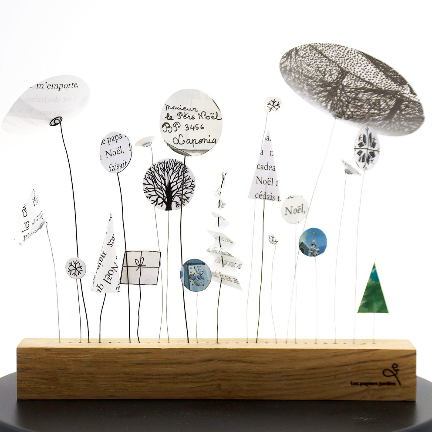 chemin de table de Noël - les papiers jardins